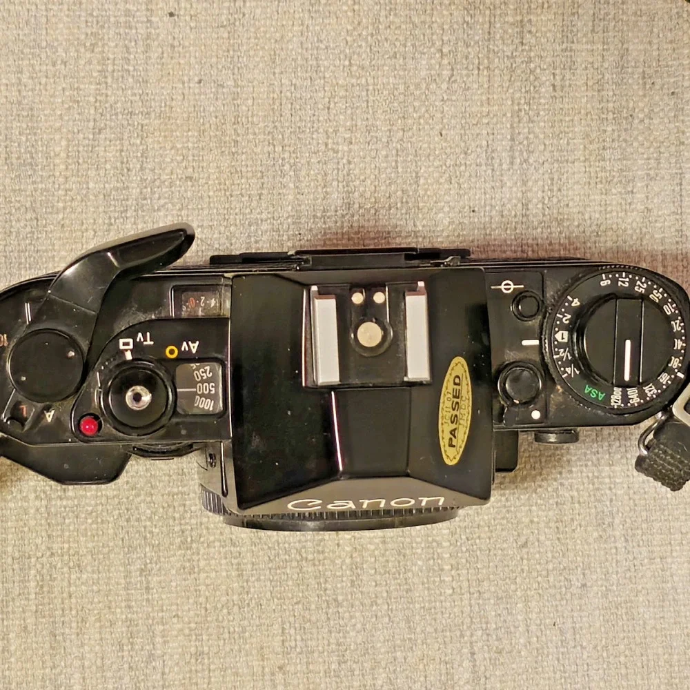Canon A-1 35mm SLR Film Camera Black, Body Only, MANUFACTURED MAY 1981, JAPAN